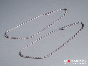 Alfa Romeo Stelvio Interior Door Handle Surround Trim Kit - Carbon Fiber - Flexible / Self Adhesive Alfa Romeo Stelvio Interior Door Handle Surround Trim Kit - Carbon Fiber - Flexible / Self Adhesive